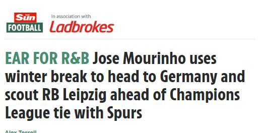 光头穆里尼奥“戴帽”！狂人赴德考察欧冠对手，20球巨星成大患