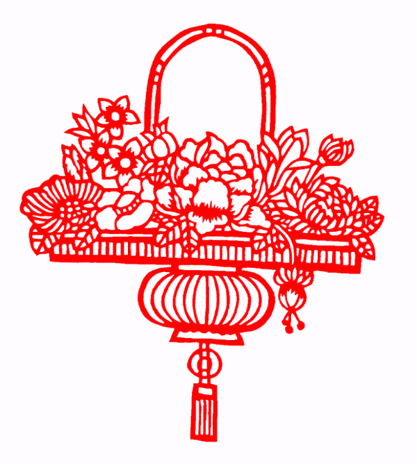 对称图形剪纸窗花,民俗窗花介绍