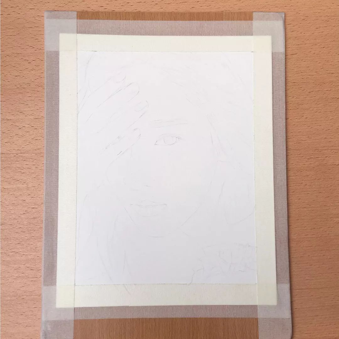 彩铅画美丽的山水画,彩铅画美人蝴蝶