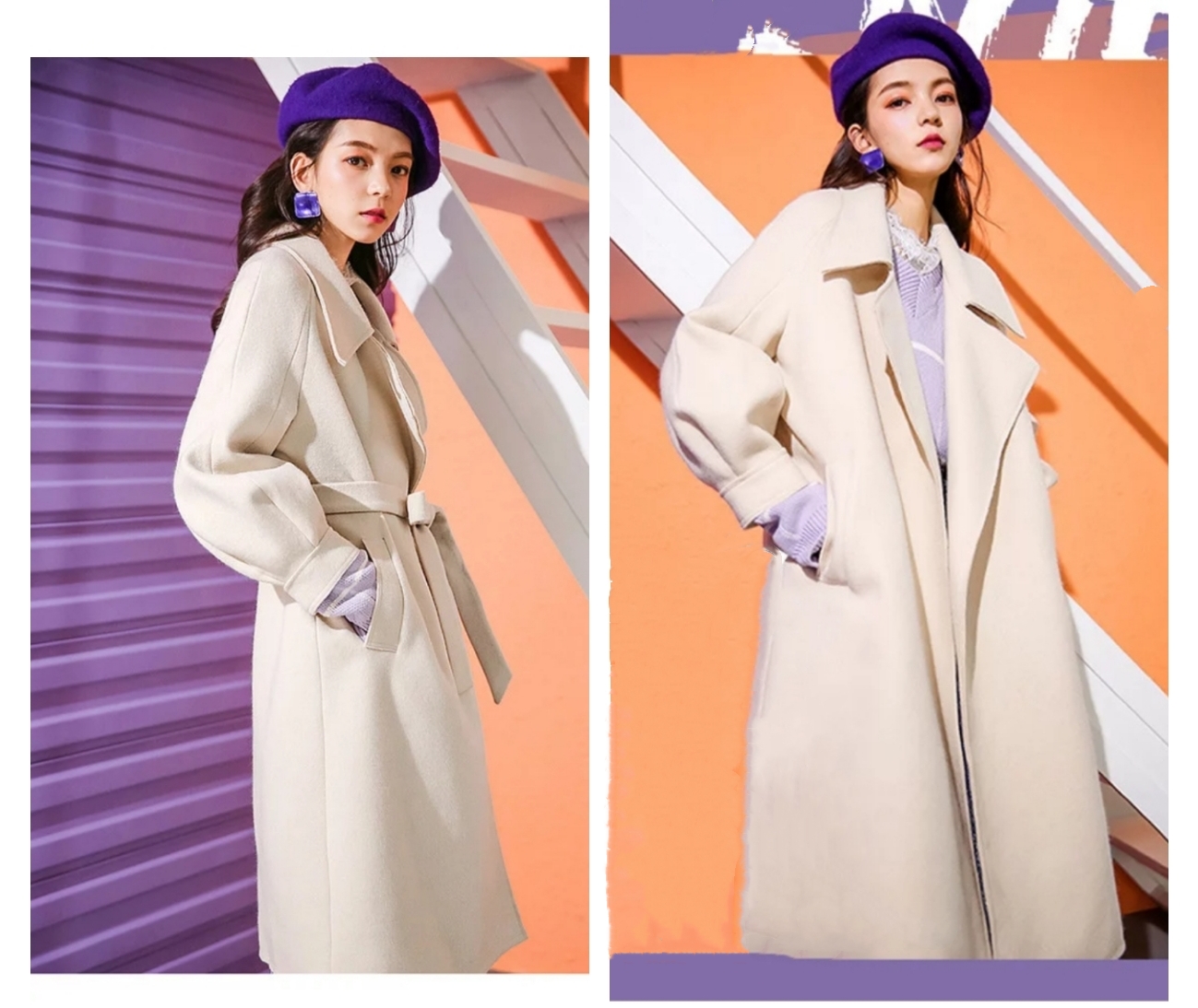 小个子女生的摩登美学，8款呢子大衣让你冬季美出新高度