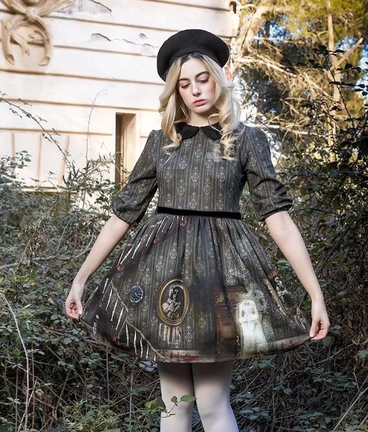 洛丽塔复古洋装,法式洋装洛丽塔