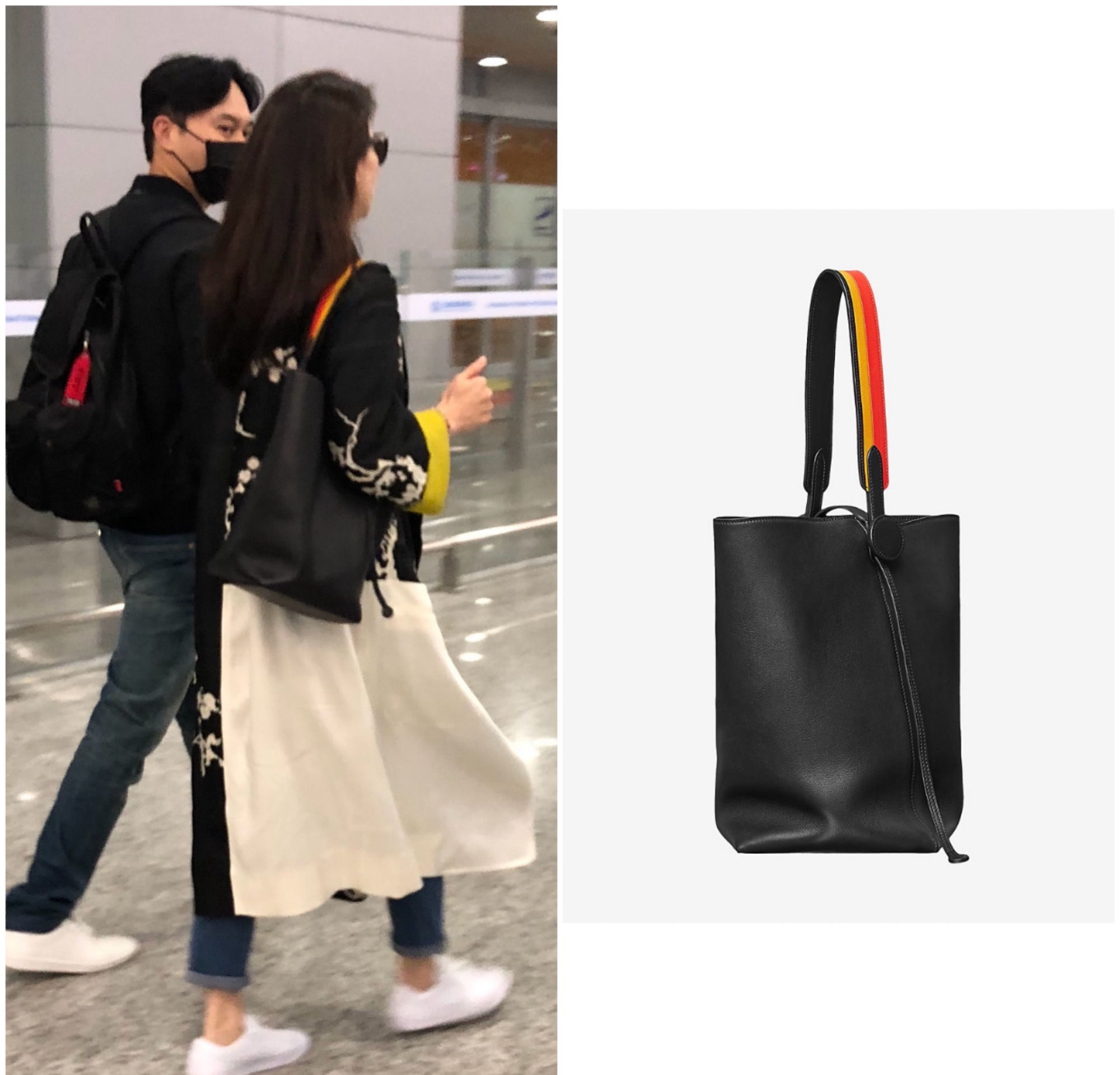 袁咏仪提爱马仕在机场小跑,袁咏仪爱马仕代言