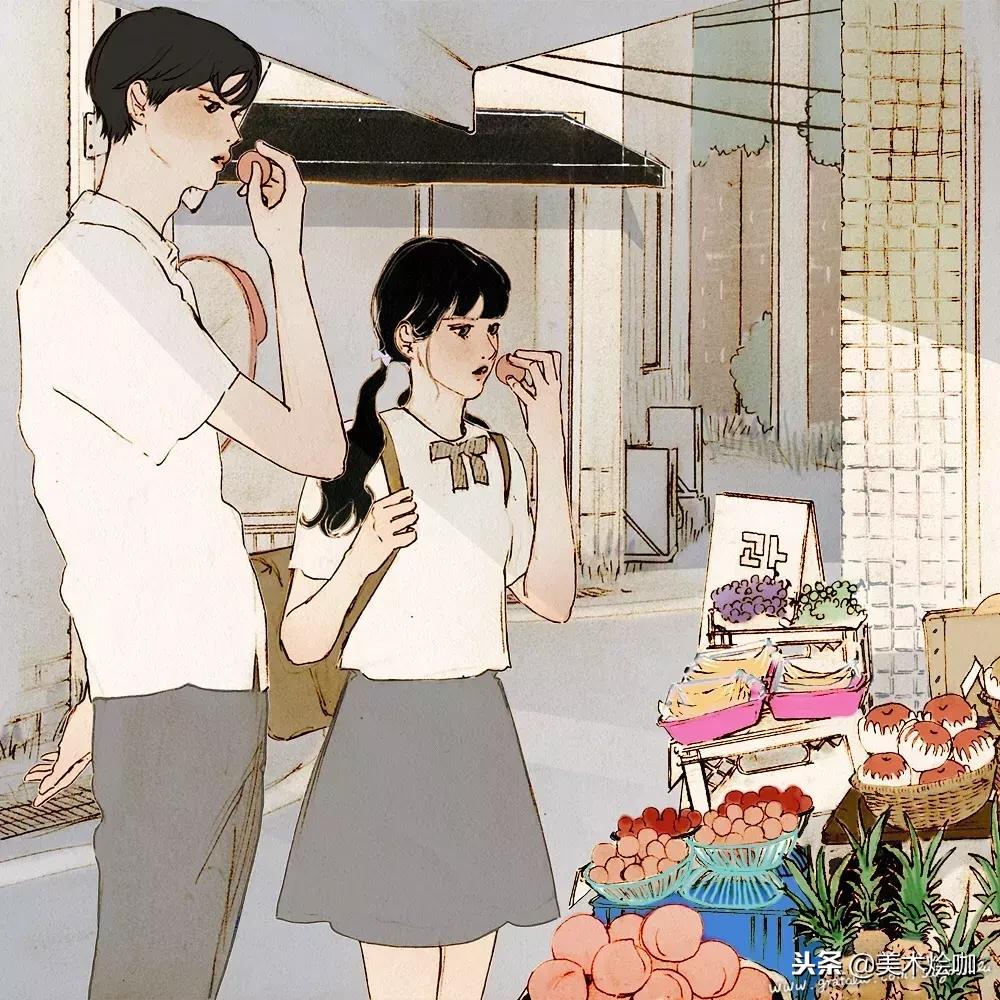 少女心爆棚的唯美插画,软萌插画清新少女心