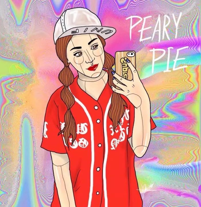 森系简约黑白手绘头像,个性原宿风手绘头像