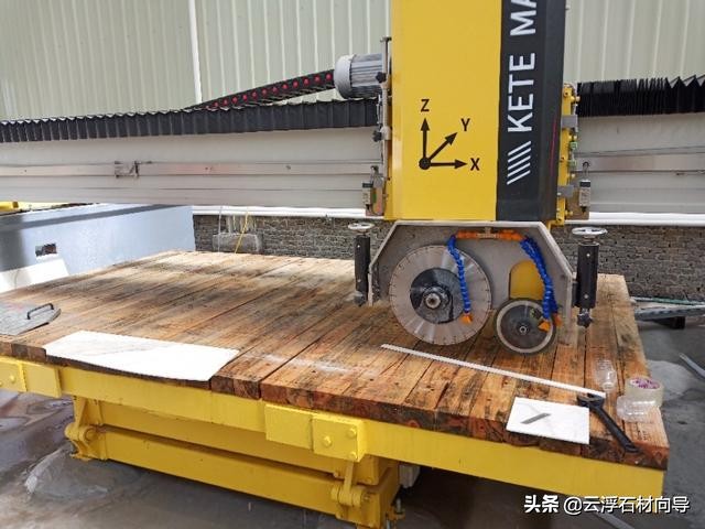 石材红外线桥切机90度不准怎么调,大理石桥切机液压维修