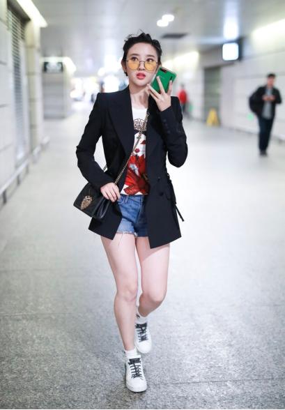 唐艺昕格子上衣外套 (唐艺昕外套)