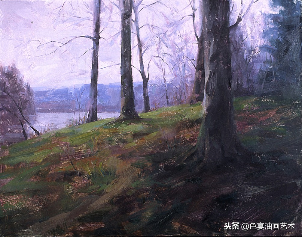 俄罗斯油画大师风景油画教程视频,油画大师油画风景创作教学视频