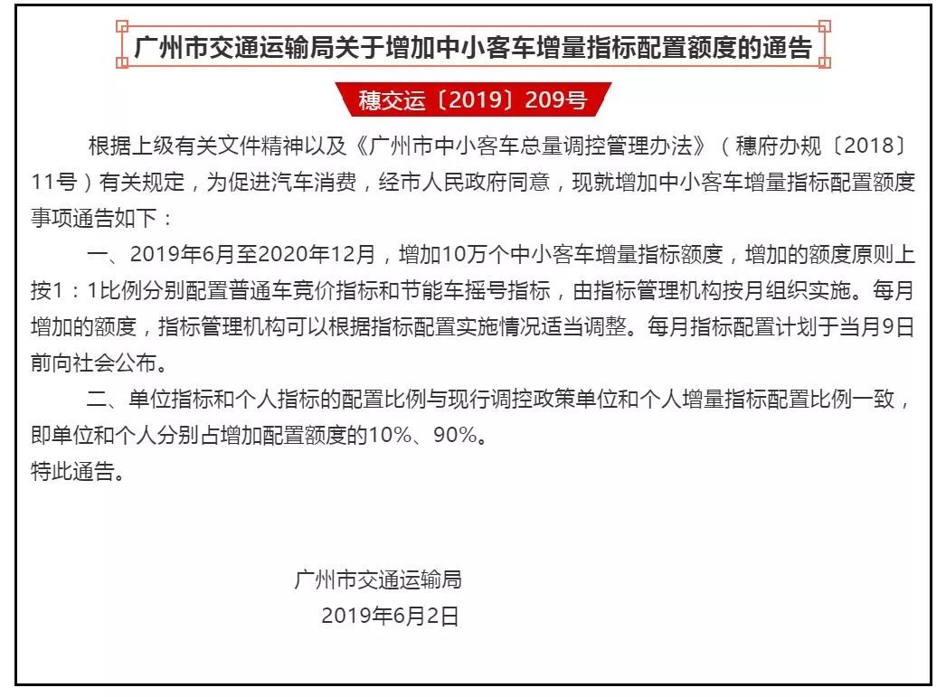 2024年广州节能车牌摇号中签率,节能指标中签率近55%