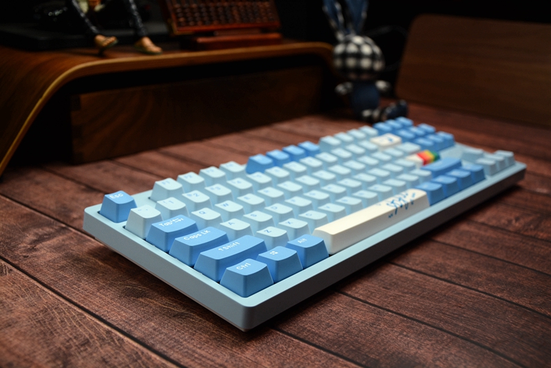 达尔优a84机械键盘开箱,达尔优键盘天空轴a87