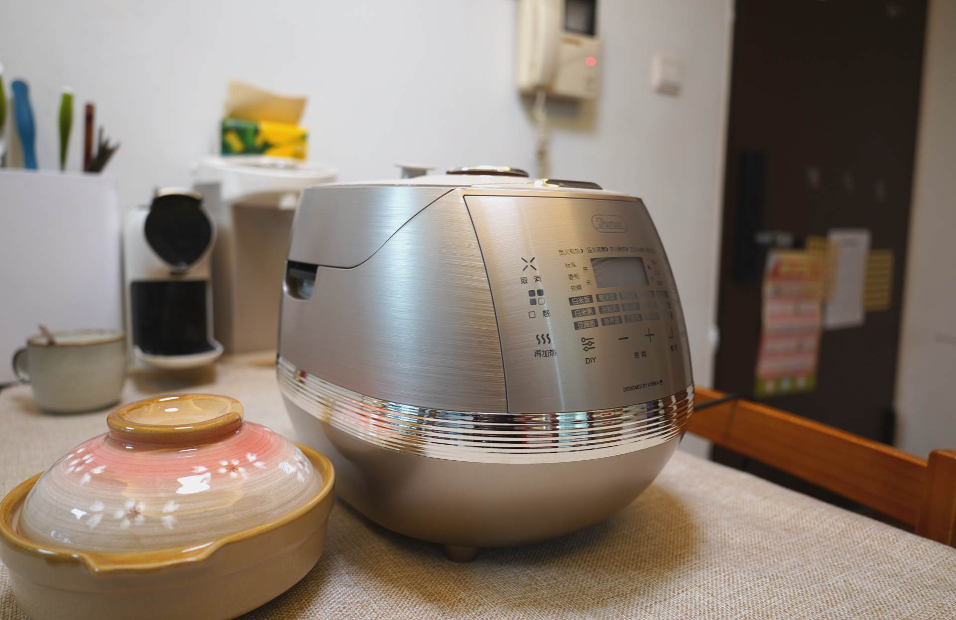 蔗浆菰米饭，蒟酱露葵羹。膳美师IH水光米饭压力电饭煲