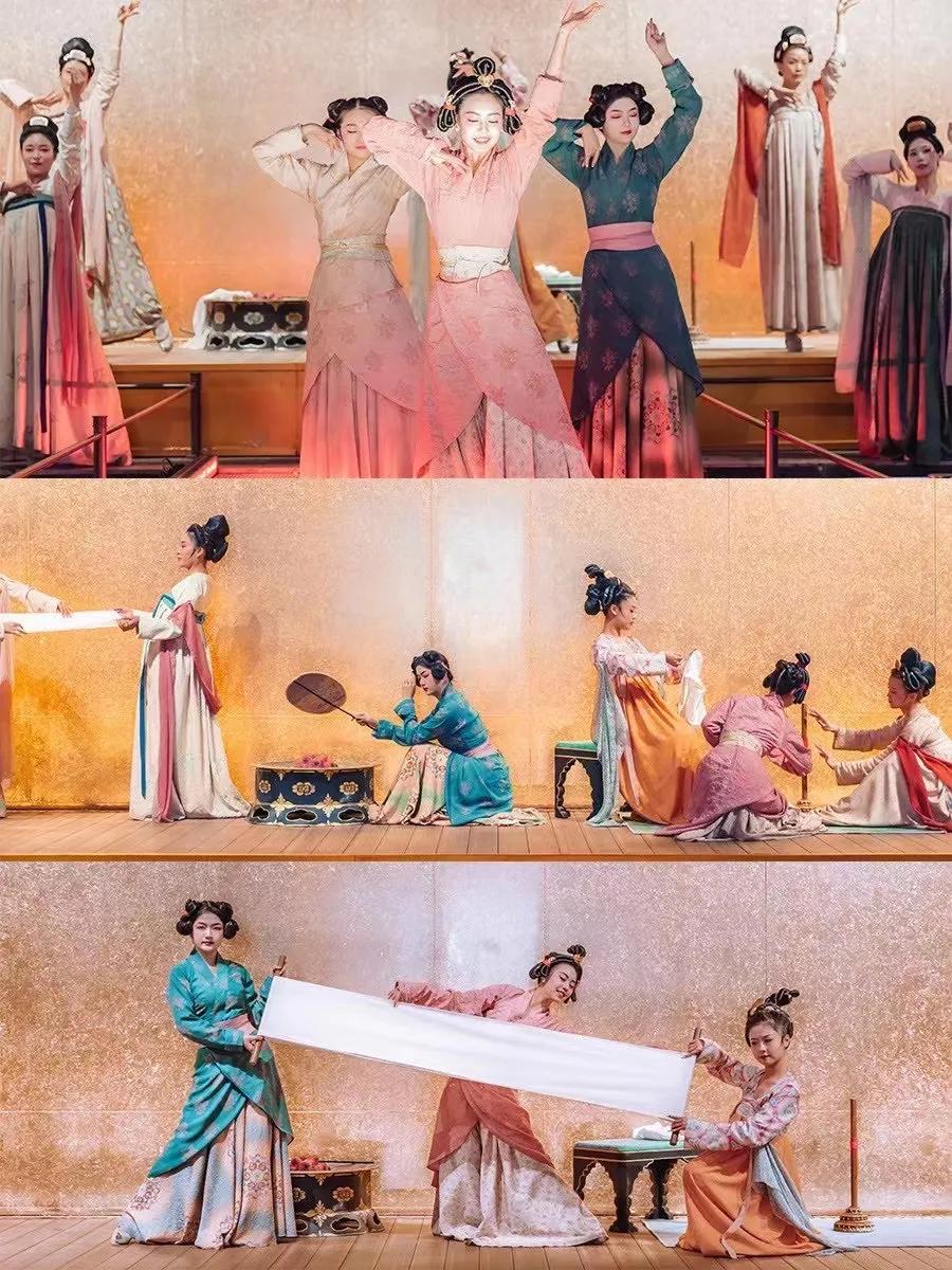 十大名画欣赏唐宫仕女图,展现仕女劳作的唐代名画