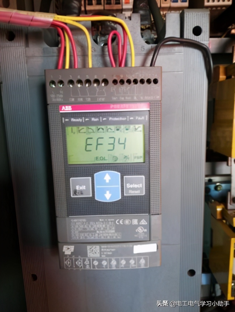 abb软启动器二次实物接线图,abb软启动器sf50故障报警原因