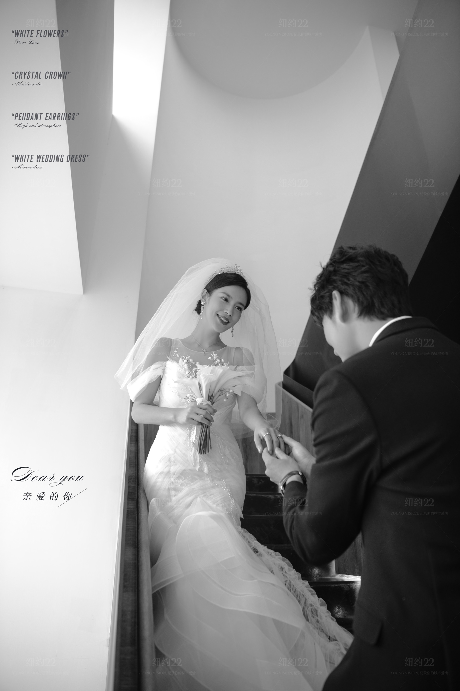 法式婚纱照的光影风格推荐内景,公主仪式婚纱照