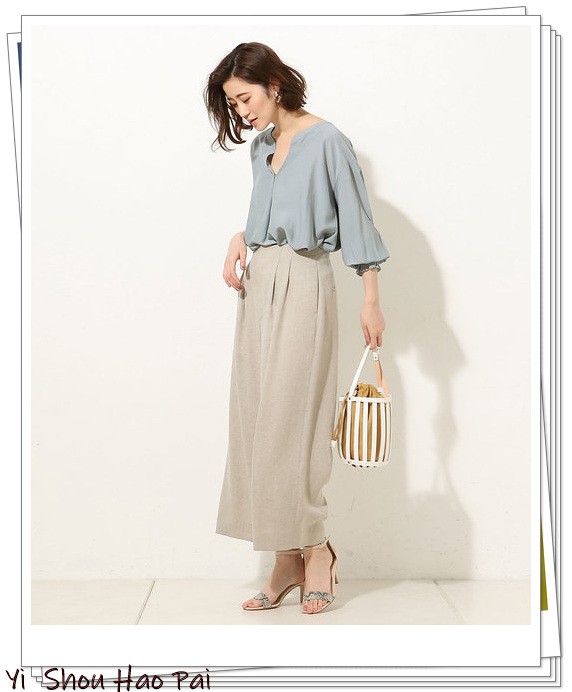 高端麻料抗起皱亚麻裤女,不起皱的亚麻裤阔腿裤