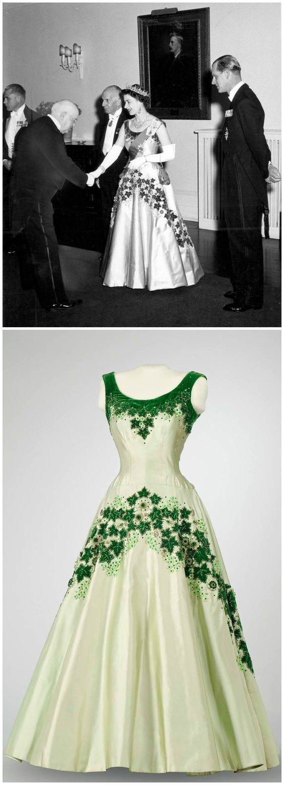 女王轻奢高定礼服,英国女王伊丽莎白连衣裙