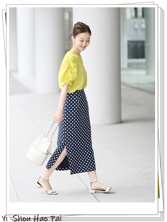 即将流行的法式波点裙,今年流行波点连衣裙吗