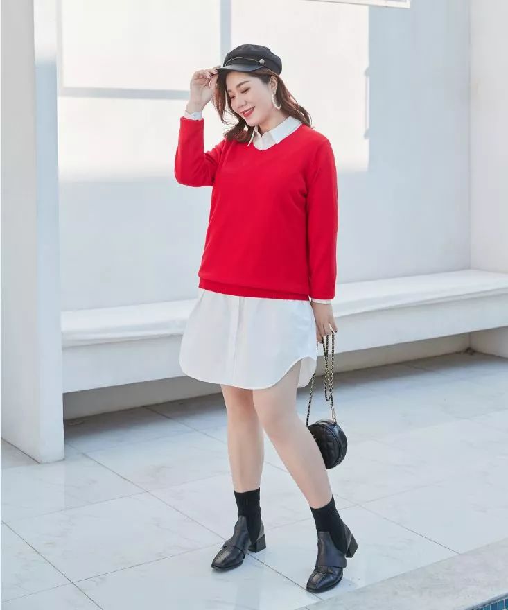 胖人穿毛衣怎么搭配显腿细,胖人穿好看的毛衣