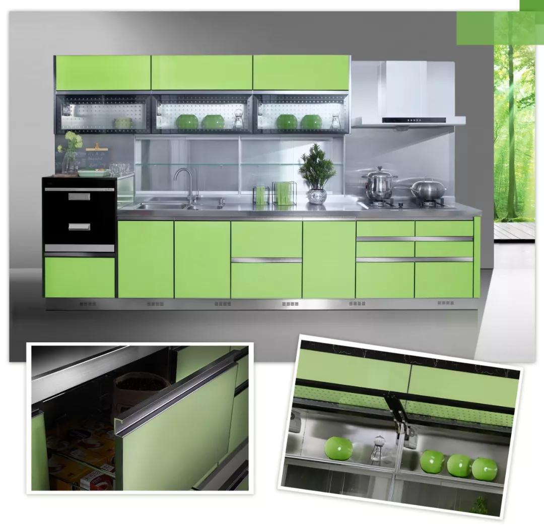 新中式广东百能不锈钢橱柜,百能不锈钢橱柜美式