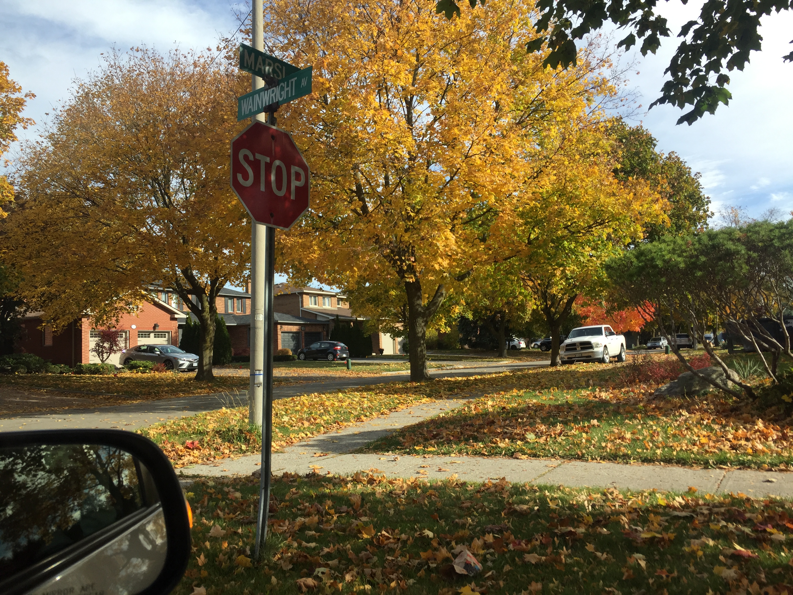 深秋加拿大摄影,深秋的天空特别美
