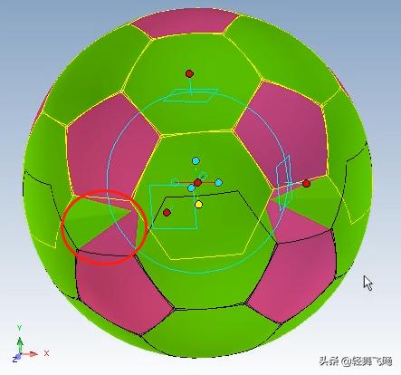 caxa三维实体设计画足球,caxa画足球