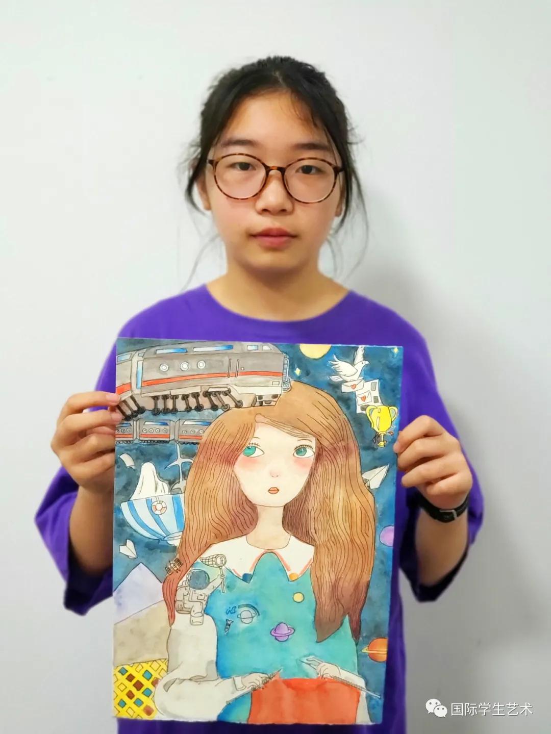 2018世界杯儿童画获奖作品,第十一届世界杯青少年绘画大赛