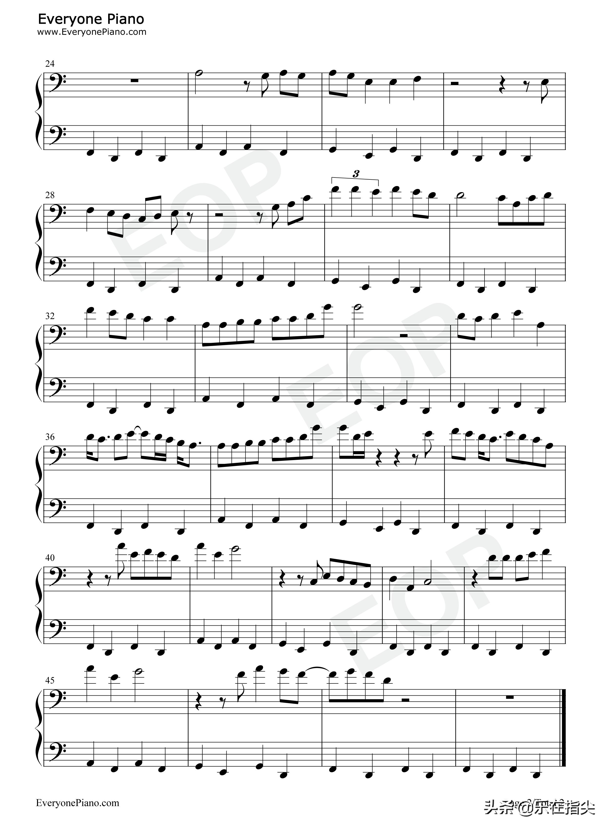 changes电子钢琴简谱完整版,changes钢琴谱简单版