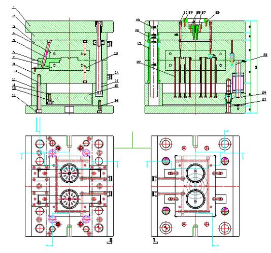 水槽过滤塞模具设计