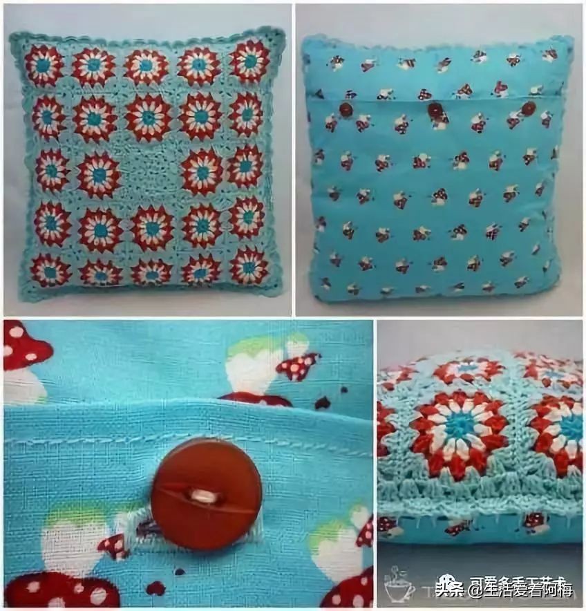 独一无二的抱枕套钩织教程,枕头套毛线钩织教程视频