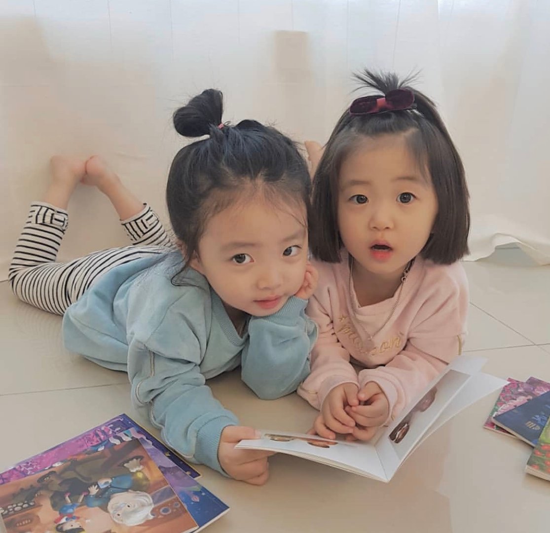 萌娃可爱闺蜜头像,四人闺蜜头像呆萌四张一人一张