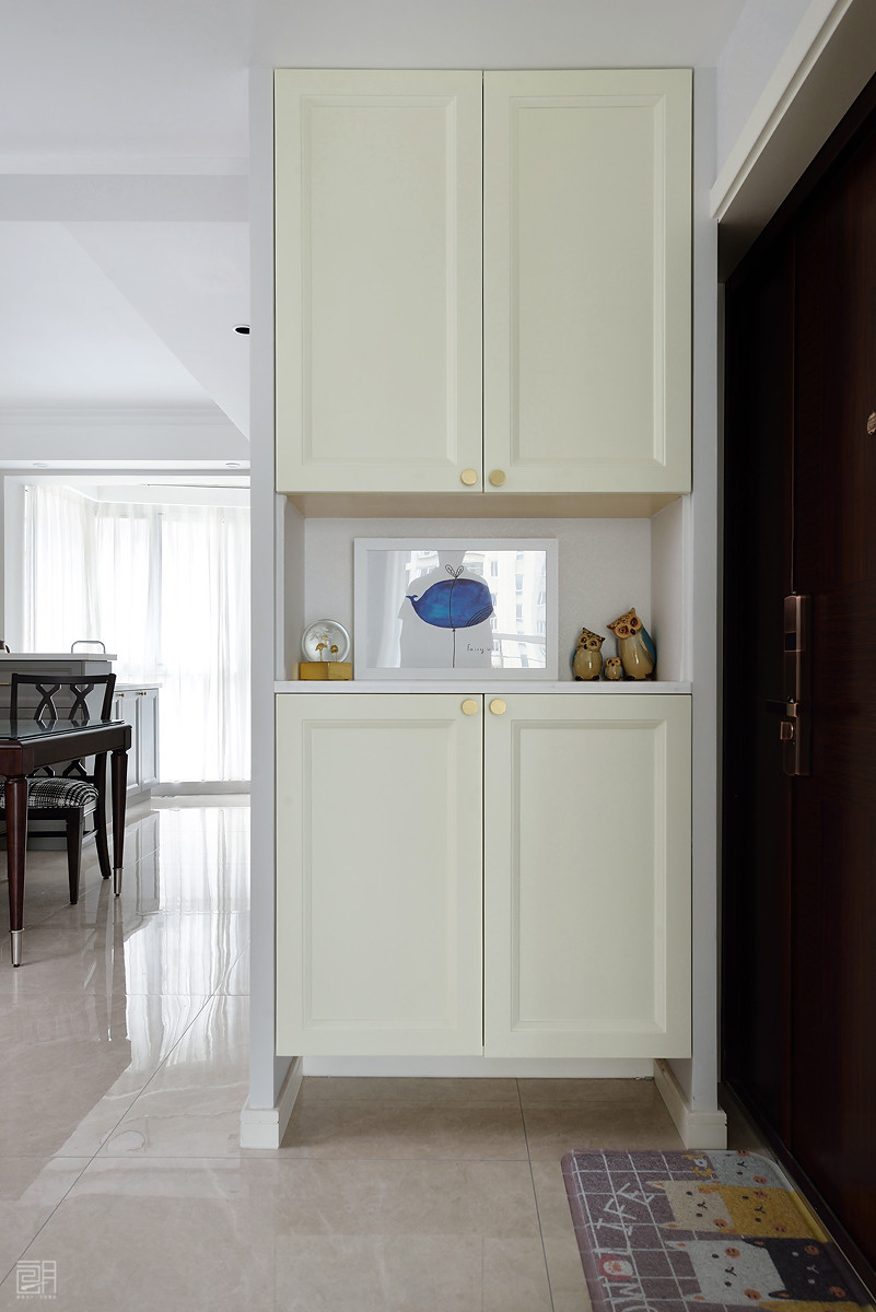 135平方米美式3房2厅精装修效果图,110平的美式风格三居清新优雅