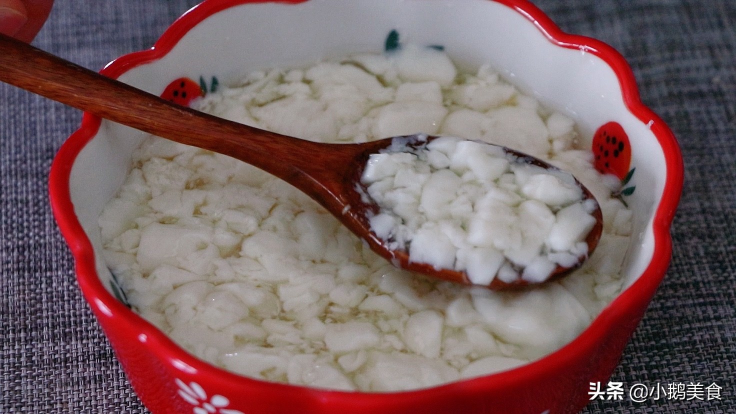 黄豆自制冰豆花,夏天冷饮黄豆汤的制作方法