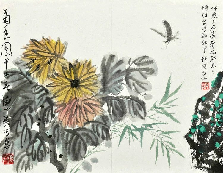 画菊名家菊花图集,画家画菊花作品欣赏