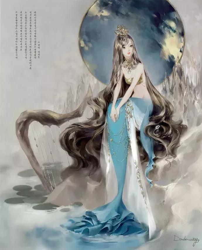 浓重的日式古风插画可爱又迷人,超有故事感的古风中国风插画