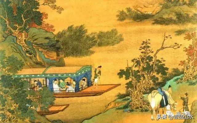 历代名家青绿山水画作品,历代青山绿水经典国画精品欣赏