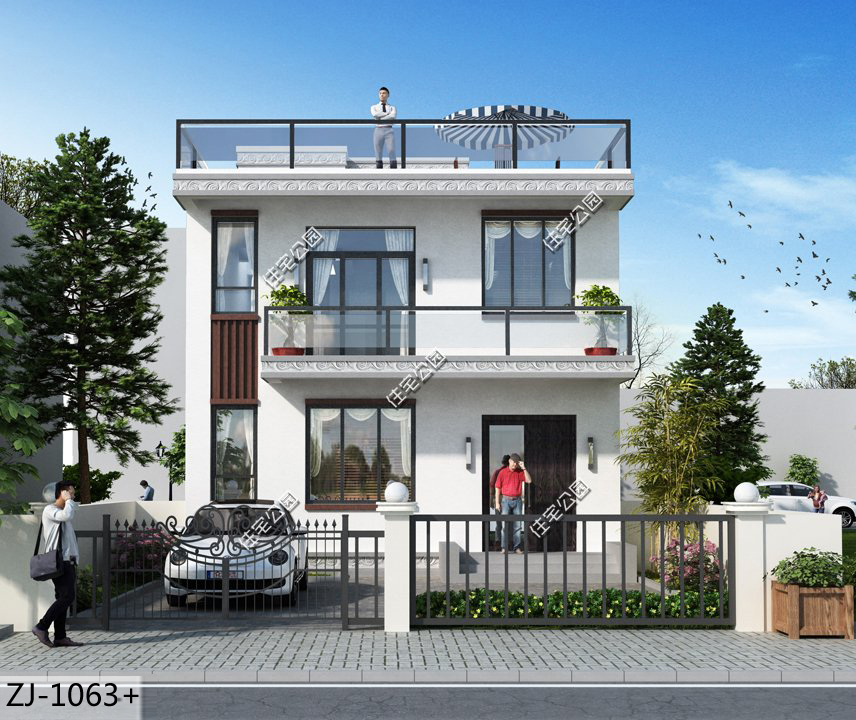 农村自建瓦房简单实用户型,农村盖房露台设计