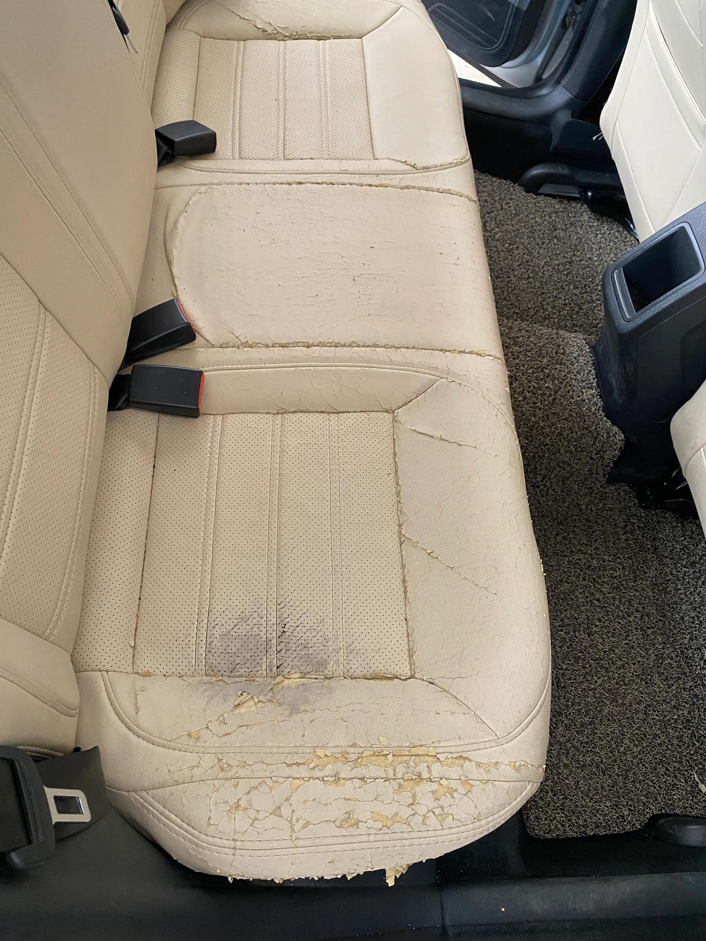 七年的车，皮椅一团糟，花了一百多元自己动手改了下