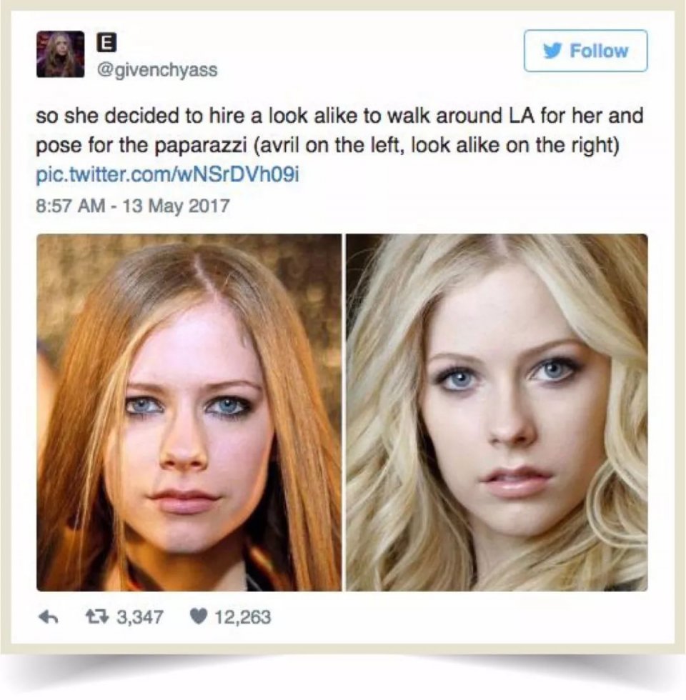 艾薇儿到底是不是替身 (艾薇儿替身阴谋真相)