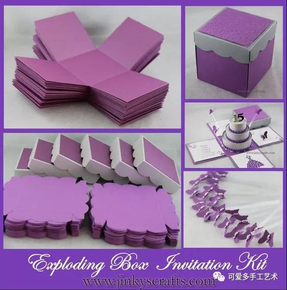 diy礼品盒花,大号礼品盒diy图案