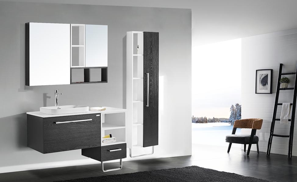 黑色法式赫本风独特设计高级感,高级黑轻奢风格卫生间