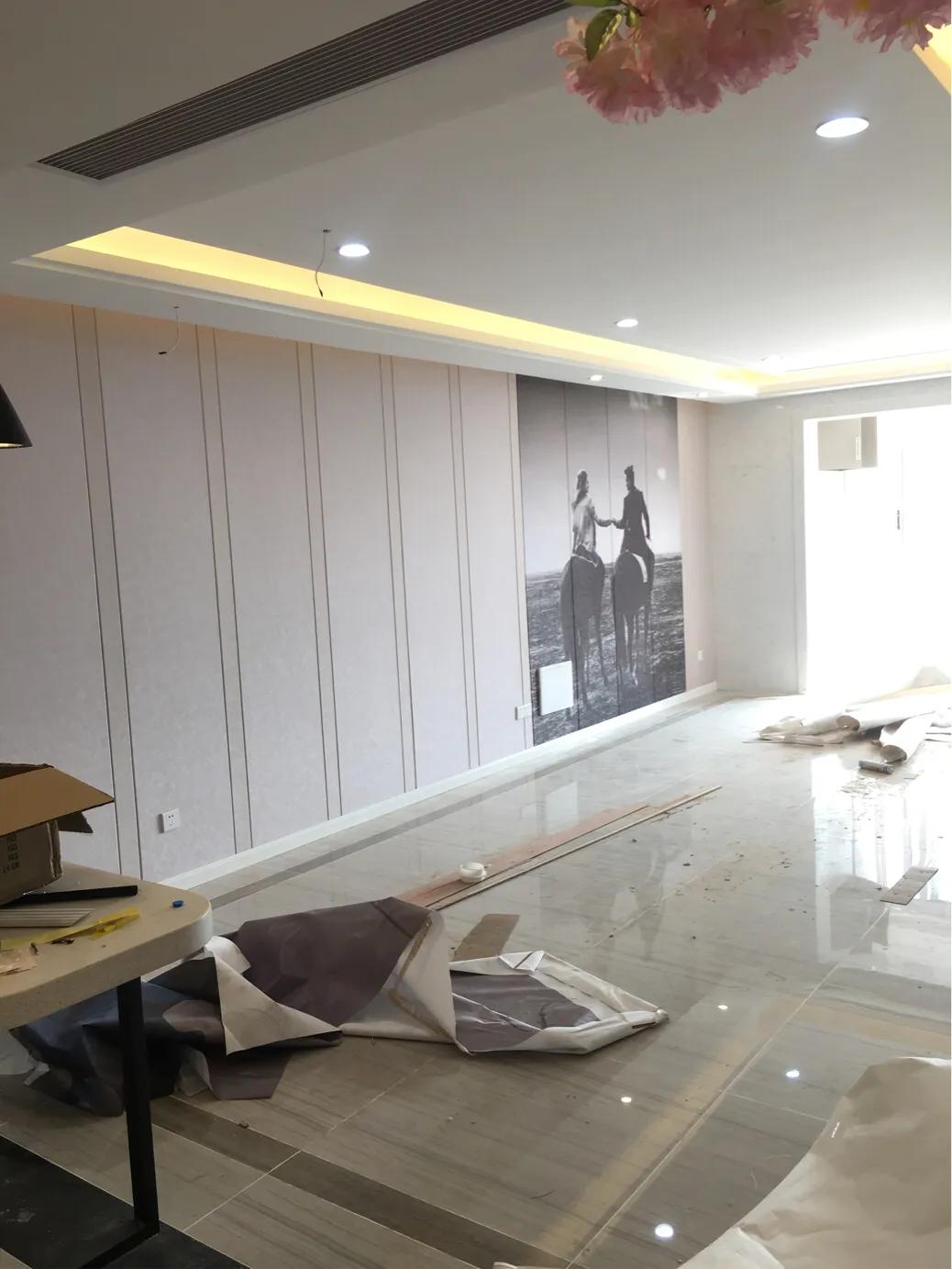 金色巴黎二室两厅装修,金色巴黎轻奢装修