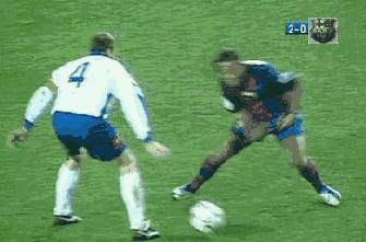 足球教学小罗,小罗过人vs迪马利亚过人