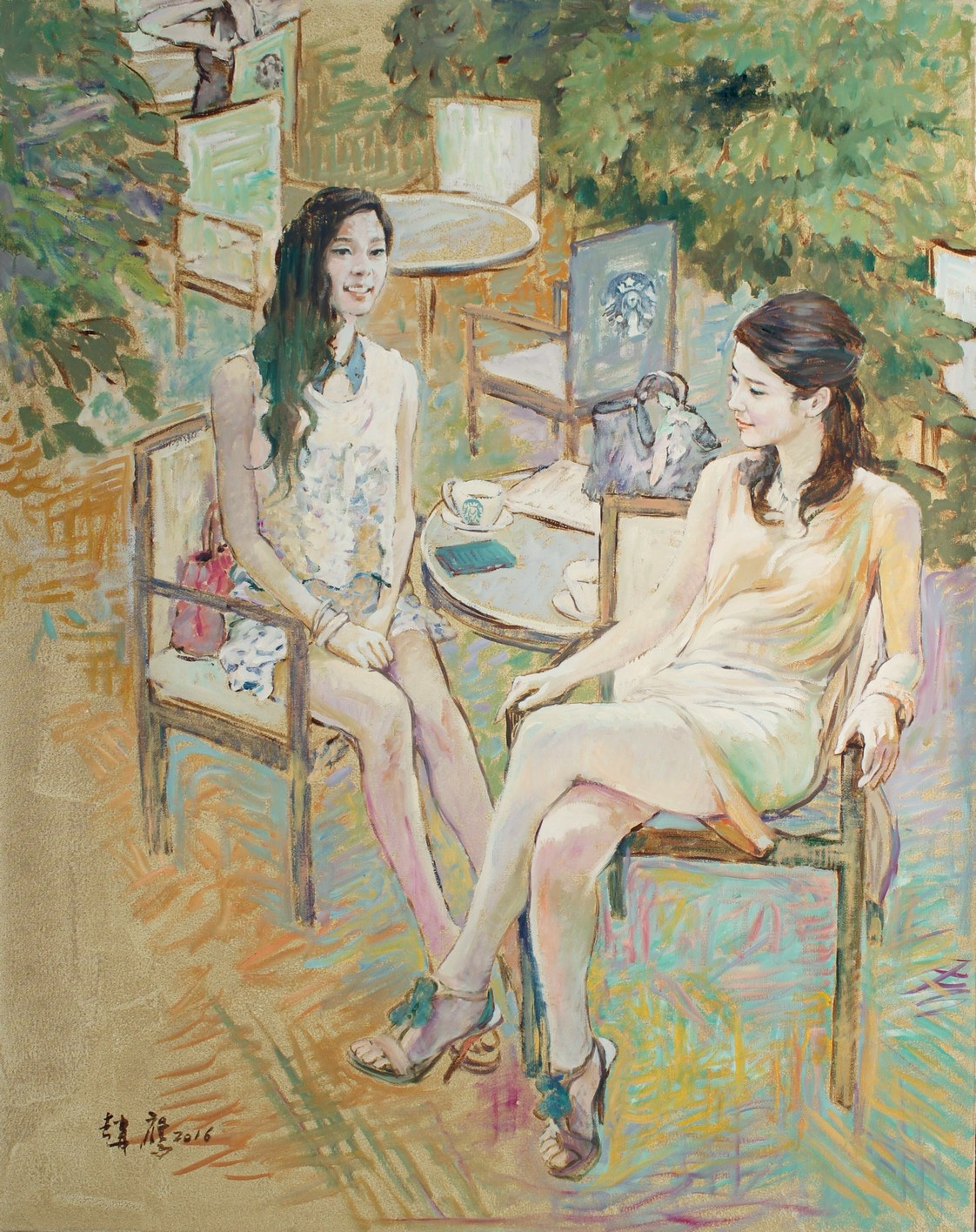 柠檬汁氤在水中　角落里美人如茵——画家赵鹰的写意油画