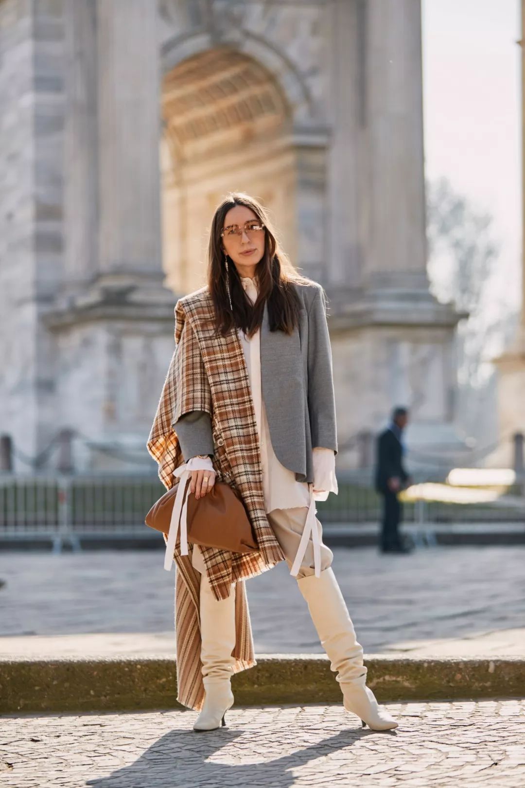 竹纤维百变围巾的108种围法,原来围巾是要这样绑的