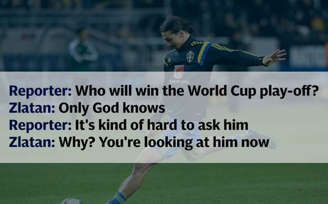 从伊布精彩语录了解，实力与言论必须等价，不然就是笑话