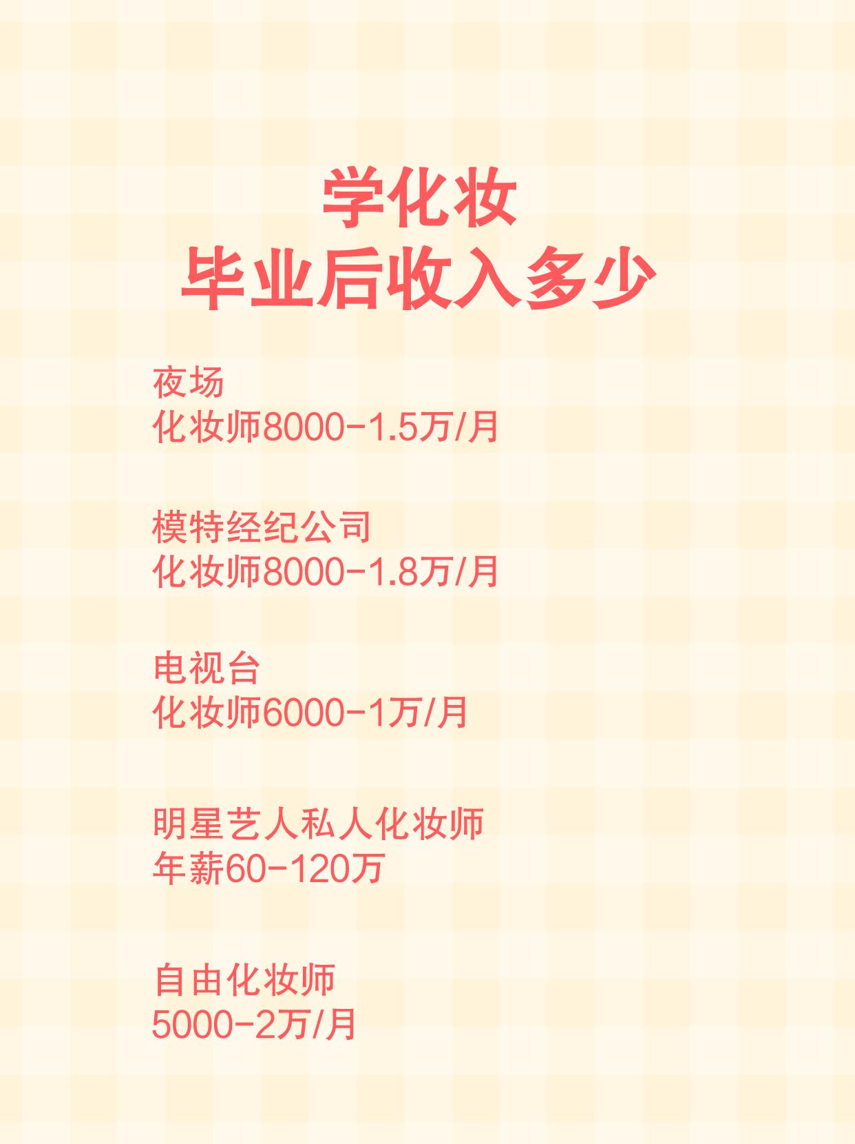 学化妆以后就业能挣多少钱,学化妆一个月能赚多少工资