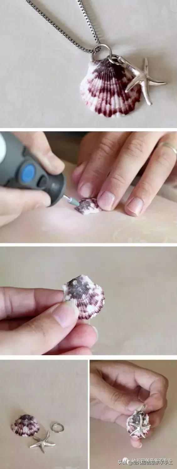 100种贝壳创意手工作品步骤,贝壳艺术创意