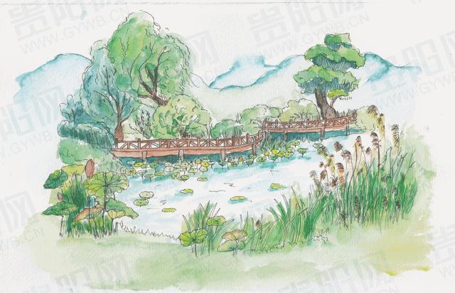 手绘贵阳国际中心,手绘贵阳地图简单又漂亮