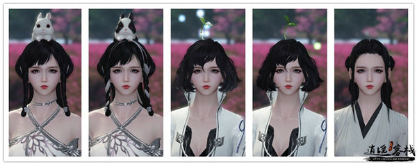 风华发型捏脸,风华发型男