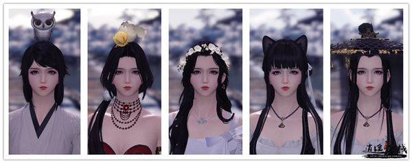 风华发型捏脸,风华发型男