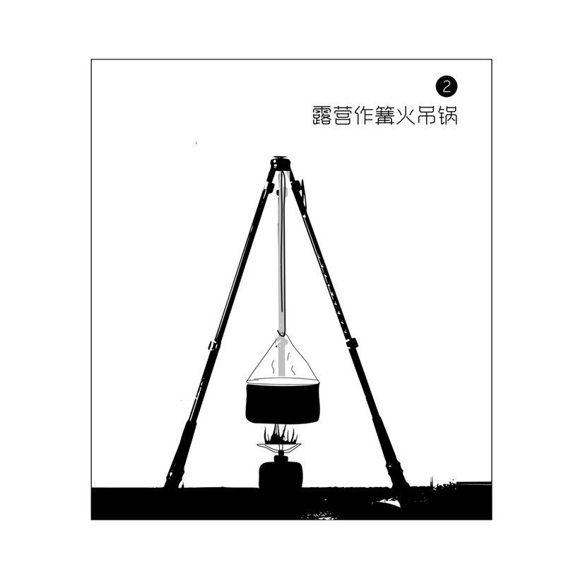 登山杖组合三脚架,可以当登山杖的三脚架